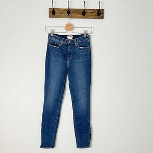 L'AGENCE Zipper Ankle Skinny Jeans